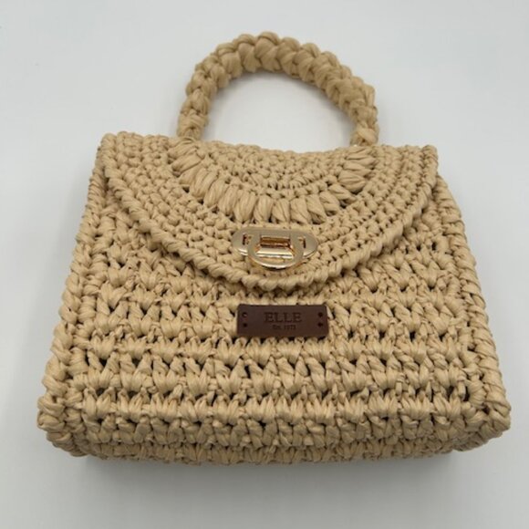 ELLE Raffia Crochet Handbag - Picture 11 of 16